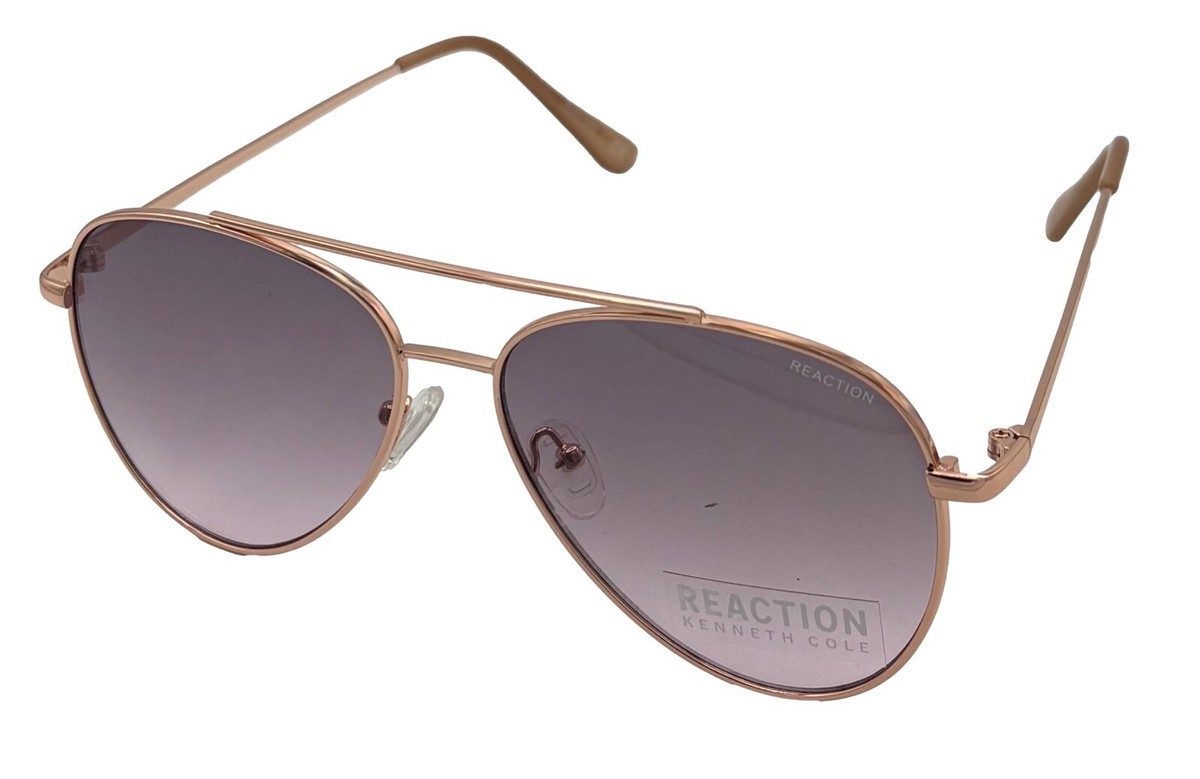 Kenneth Cole Reaction Mens Sunglass Gold Metal Aviator  display picture 2