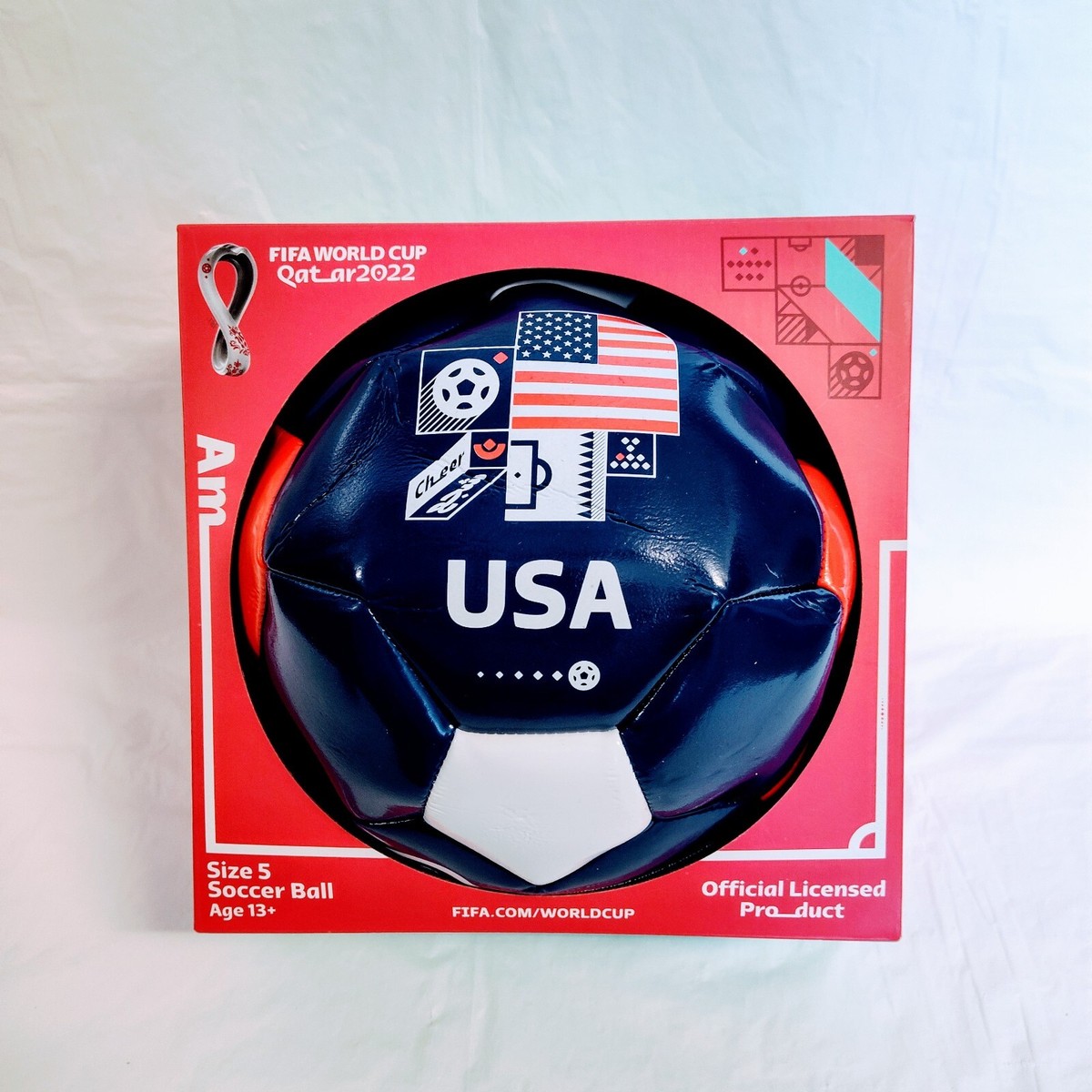 2022 FIFA World Cup Qutar Team USA Size 5 Soccer Ball Ages 13+ | eBay