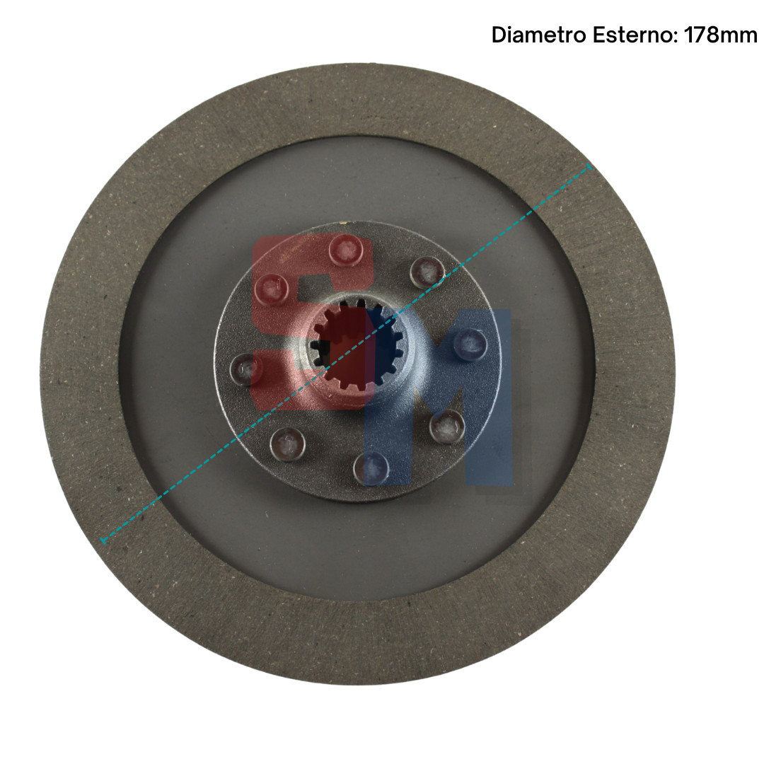 Disco Doppia Bombatura BCS 622 Nibbi Bruno - Diametro 178mm Z15 Original