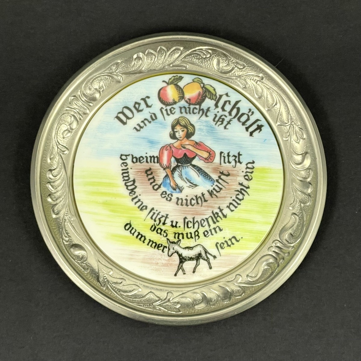 Vintage German Beer Coasters Rein Zinn BMF | eBay