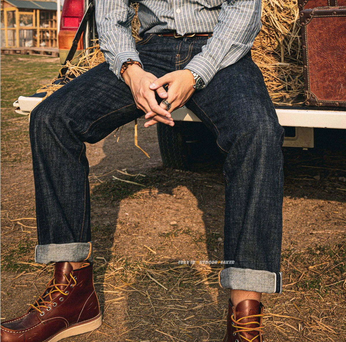 Slim tapered hotsell raw denim