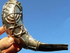 Messianic Seal Jewish SHOFAR Horn Silver  Gold Hebrew Roots Jerusalem Holy Land