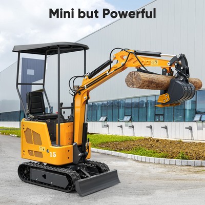 1.2T Mini Excavator Operation 3300Lb 13.5HP Crawler B&S Engine EPA + Hydraulic