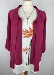 raspberry pink cardigan