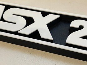 MSX 2 system 3D printed game console placard, retro sign, multi-color