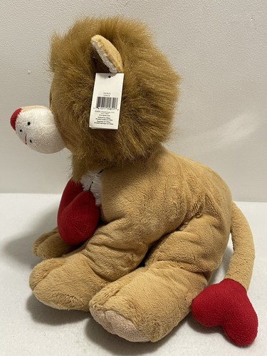 Ganz Linus Lion HM8652 Red Hearts Lion Valentine Love Soft Plush 13" - Picture 4 of 14