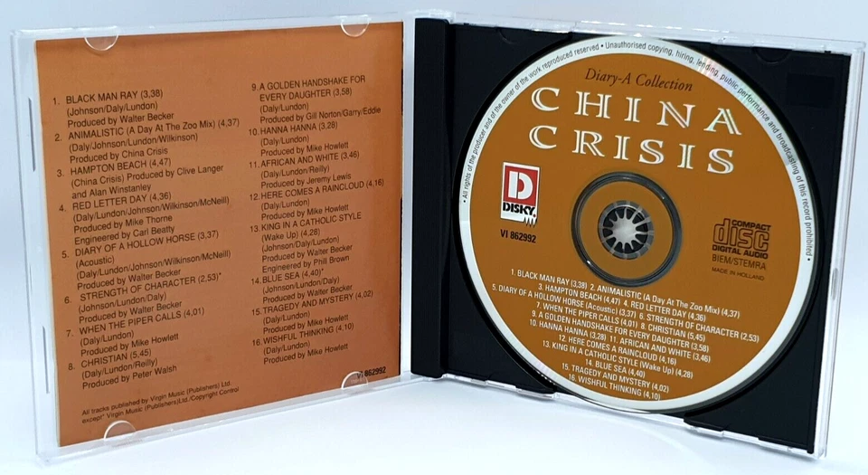 China Crisis : Diary - A Collection CD Album - Wishful Thinking - BLACK MAN RAY - Image 3 of 3