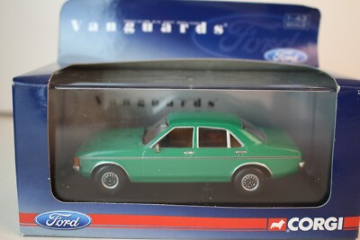 Corgi Vanguards 1:43 Scale Ford Granada 2.5 V6 L, Modena Green