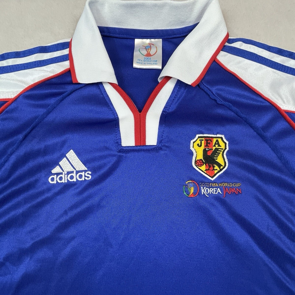 FIFA World Cup Korea Japan 2002 Mens Jersey L Blue Adidas Vintage
