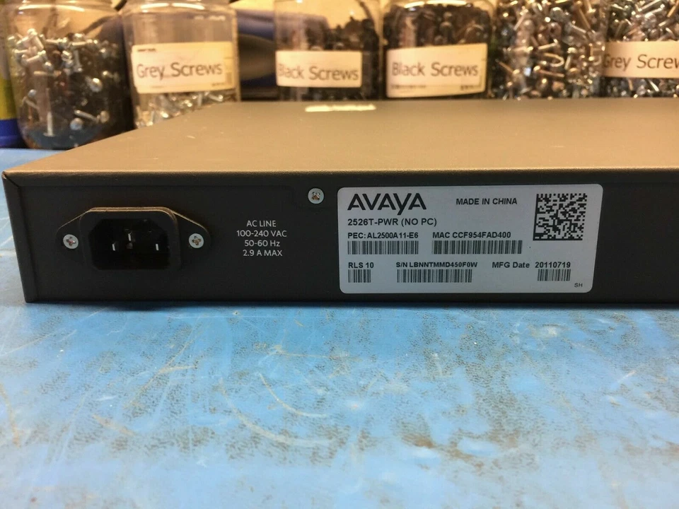  AVAYA 2526T 24-Port - Managed Network Switch  - Image 3 of 3