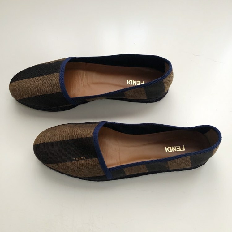 Fendi Striped Espadrilles Flats - Size EU 38 US 7 - Gently  display picture 3