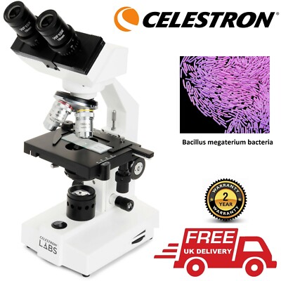 Celestron Labs CL-CB2000CF binokulares Verbundmikroskop 44131 (Lagerbestand in Großbritannien)