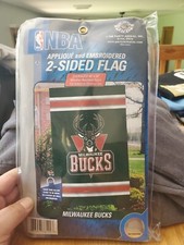 Milwaukee Bucks NBA Two Sided Flag 44x28 Brand New 