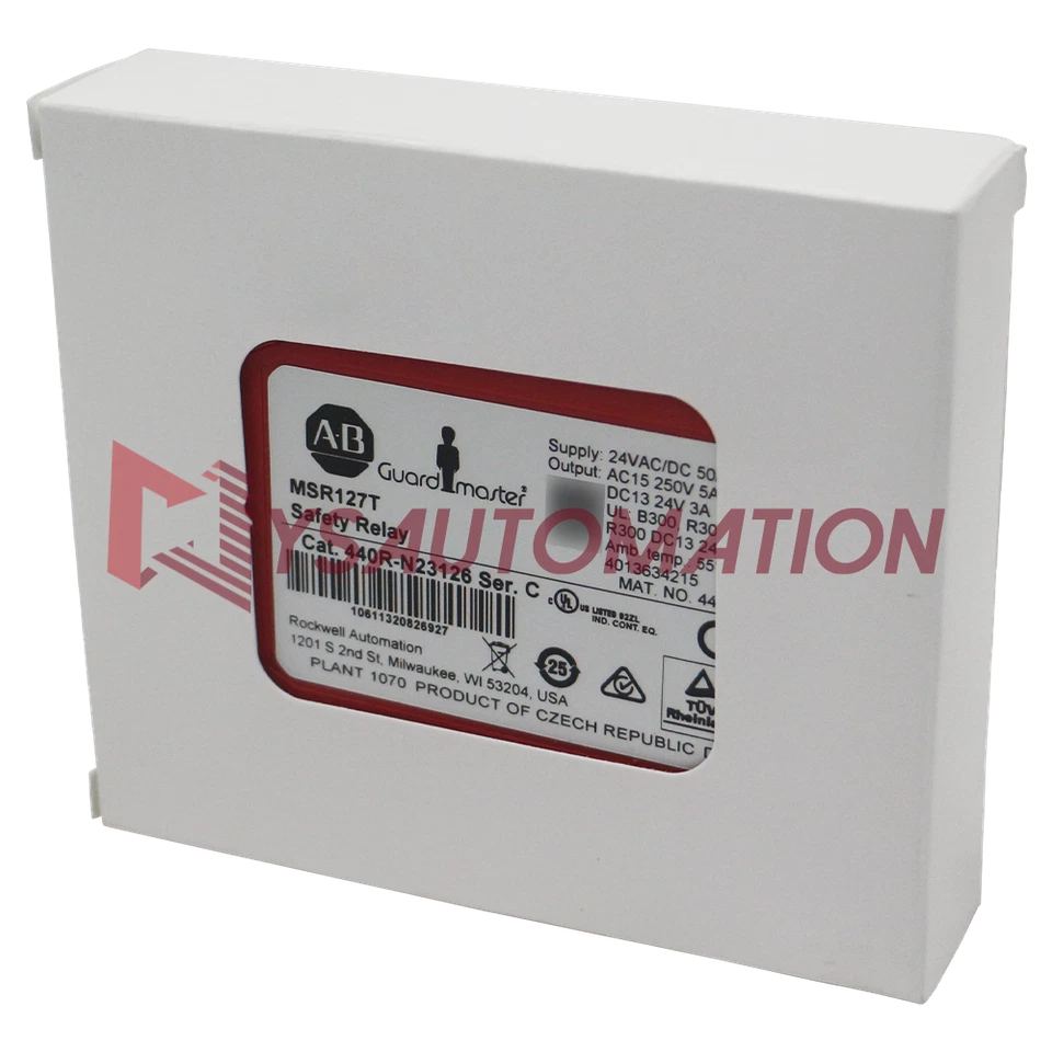 New Allen-Bradley 440R-N23126 Guardmaster MSR127T Safety Relay