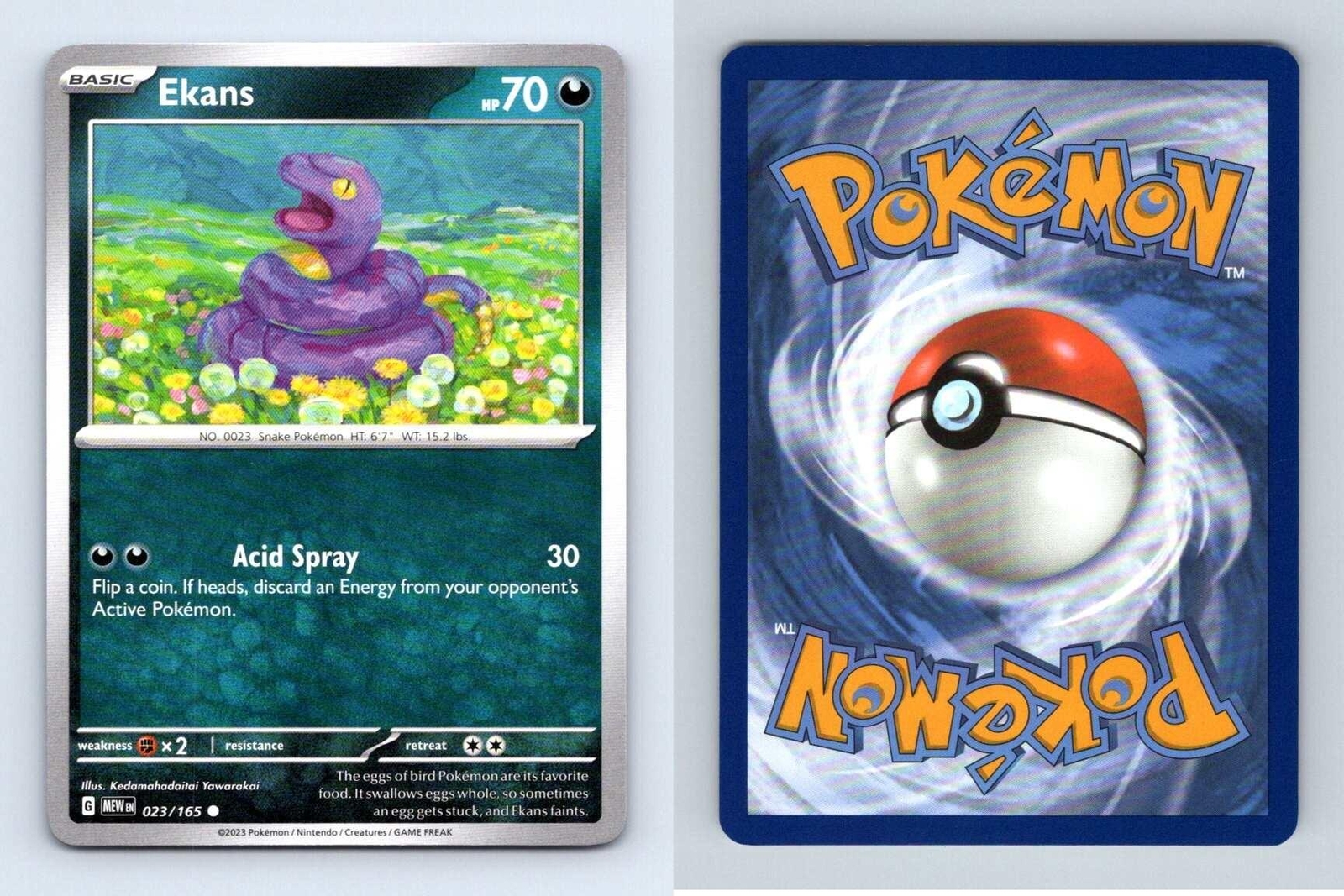 Ekans #23 Scarlet & Violet 151 Pokemon 2023 Common TCG Card