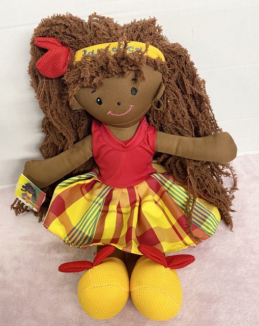 Island Doll Jamaica Plush 12" Caribbean Pickney Stuffed Colorful Toy eBay