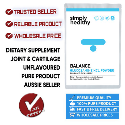 Glucosamine HCL Powder 500g Supps, Joint & Cartilage Health, Support Mobility