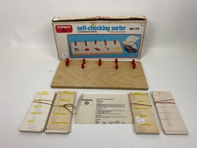 Playskool Self-Checking Sorter 511 Milton Bradley Complete in box Vintage 1979