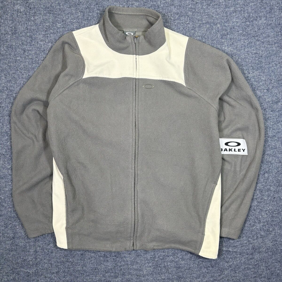 Vintage 90s Oakley Tech Software Fleece Jacket Full Zip Mens Vintage 90s Oakley Tech Software Fleece Jacket Full Zip Mens