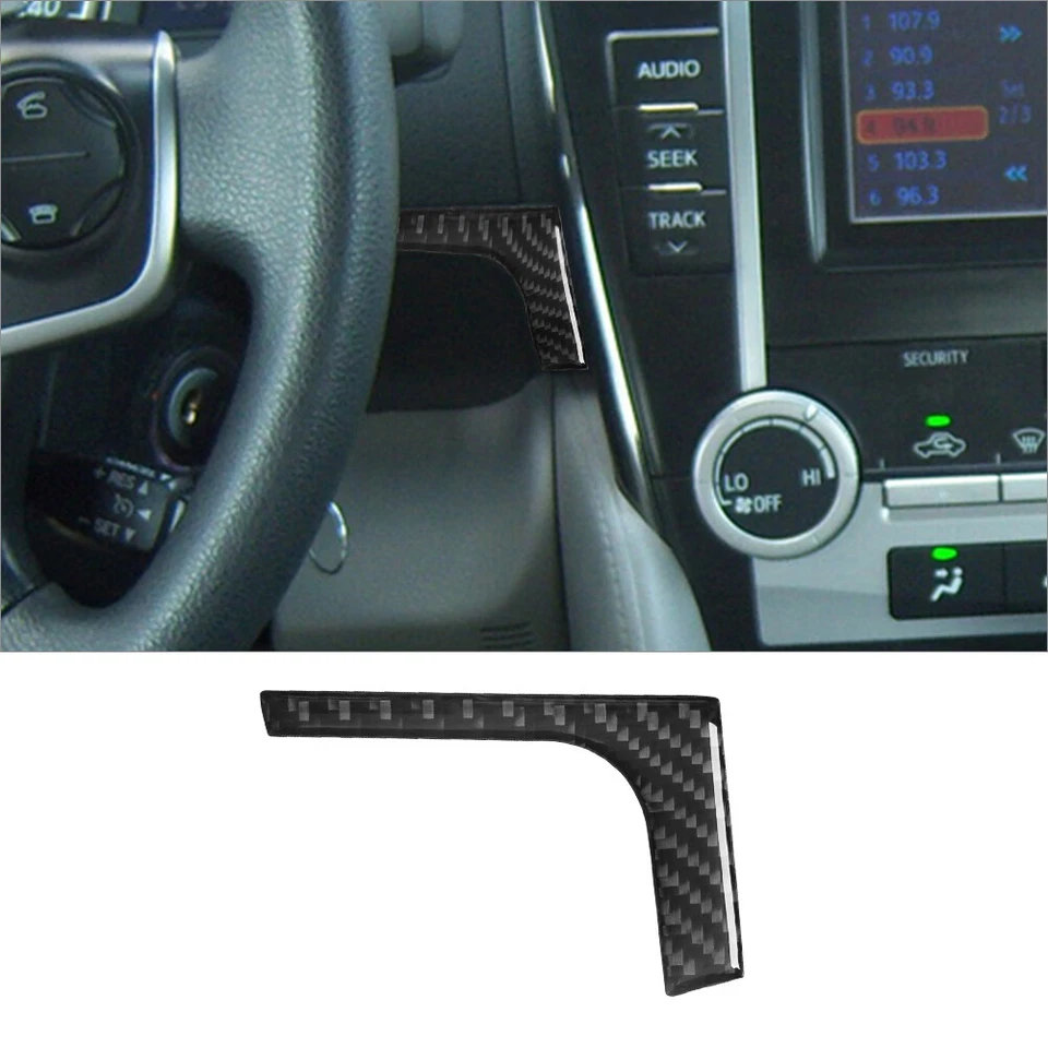 88Pcs Carbon Fiber Full Interior Kit Cover Trim For Toyota Camry 2012-2014 - image 3 of 4