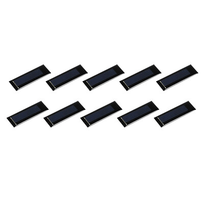 Mini Solar Panel Cell 0.5V 160mA 0.08W 53mm x 18mm for DIY Project Pack of 10