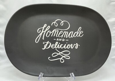 Threshold Target Gray Oval Serving Platter 15