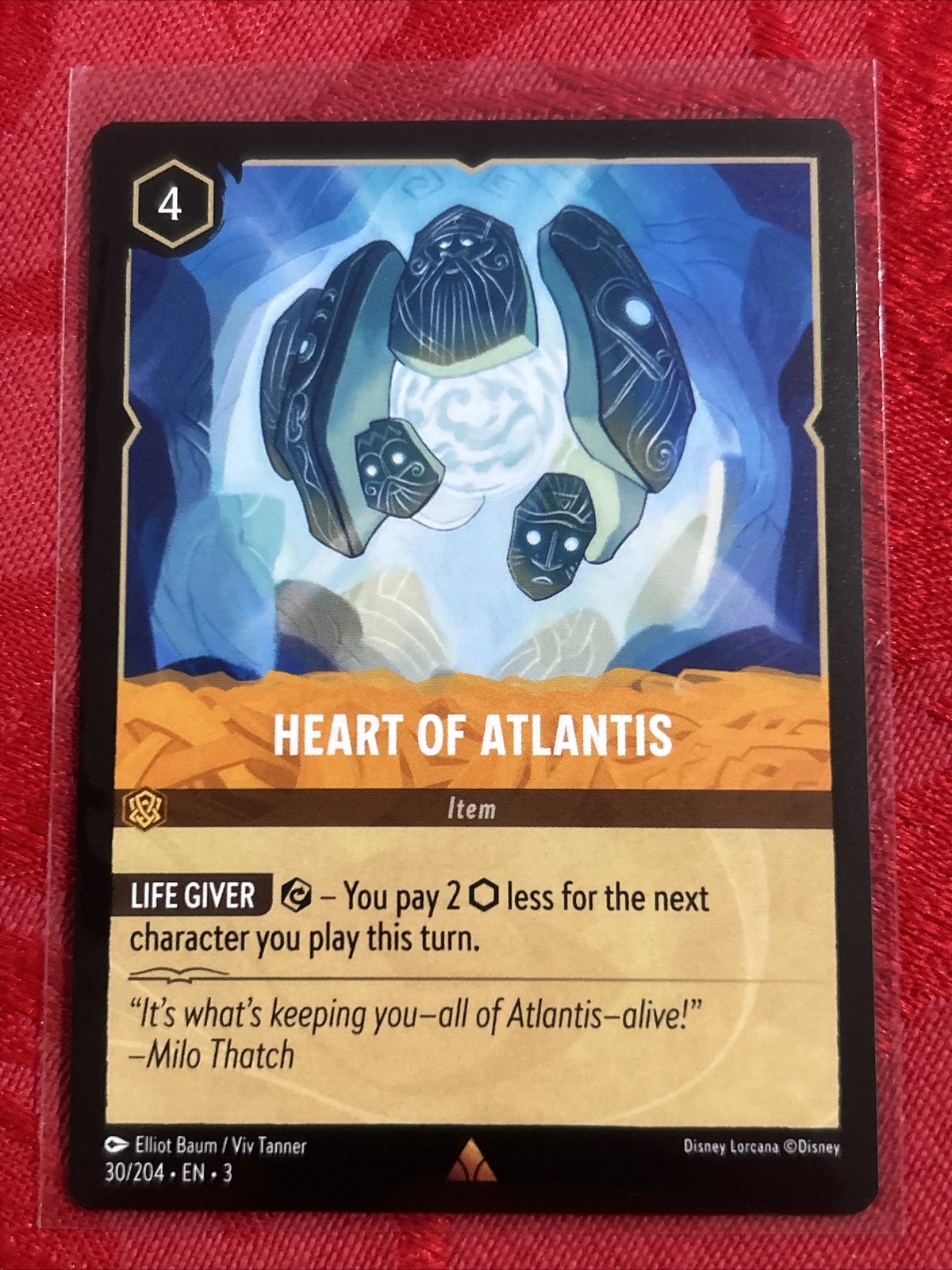 Heart Of Atlantis - Disney Lorcana Into The Inklands 30/204 MINT