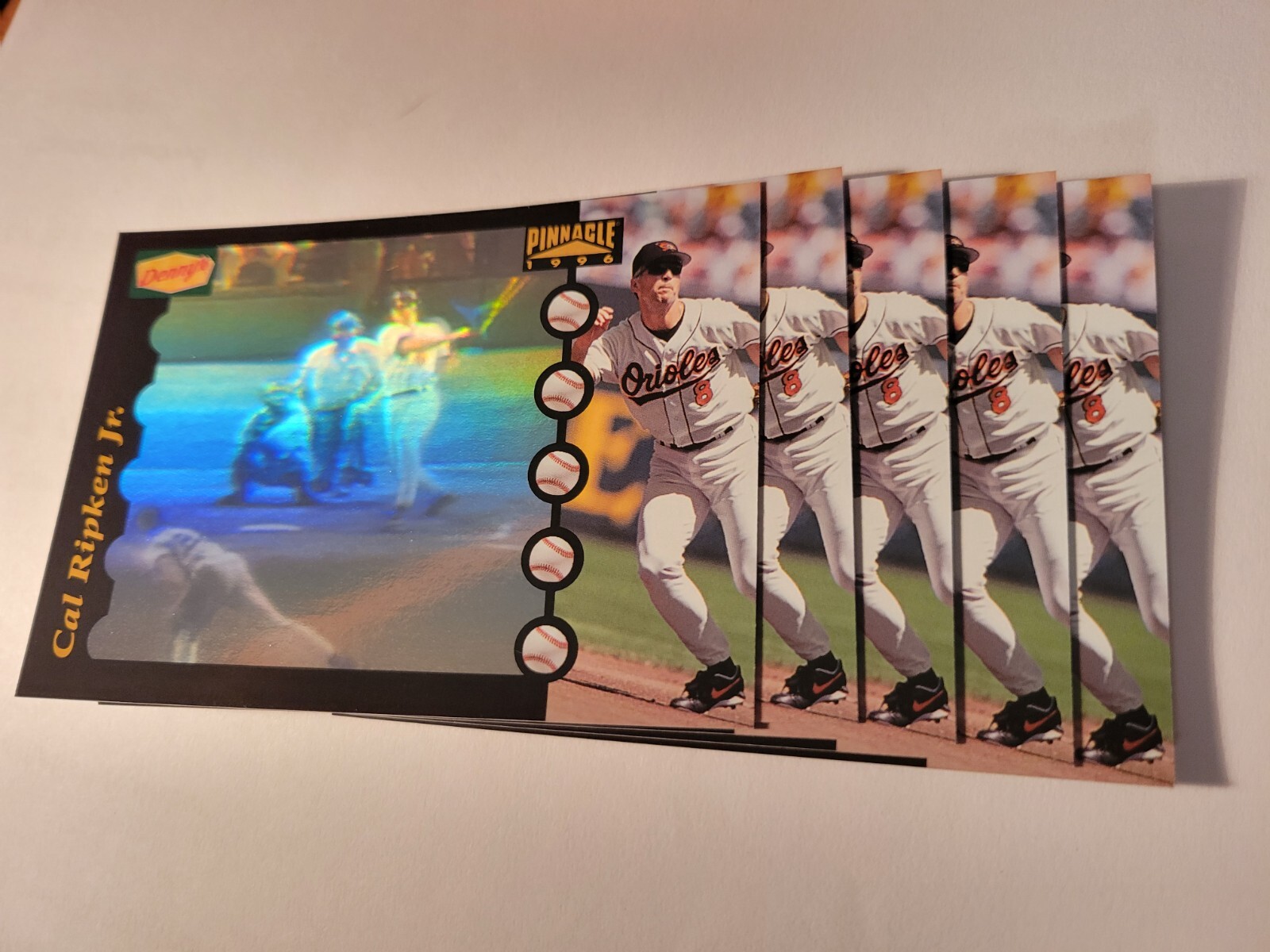 (5) 1996 Denny's Holograms Cal Ripken Jr. #2 of 28 Baseball Cards. Balt Orioles