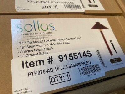 Sollos PTH075-AB-18 915514S Landscape Light Fixture