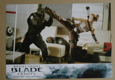 T424 Aushangfoto BLADE Trinity - Wesley Snipes / Jessica Biel/  Ryan Reynolds #3