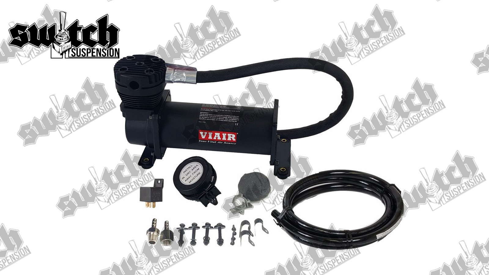 Viair Air Compressor 480c Single Stealth Black 200 PSI 100% Duty Cycle ...