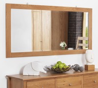 Edward Hopper Large Oak Wall Mirror, Quality 140x70cm Beveled Mirror, Bargain Edward Hopper Large Oak Wall Mirror, Quality 140x70cm Beveled Mirror, Bargain