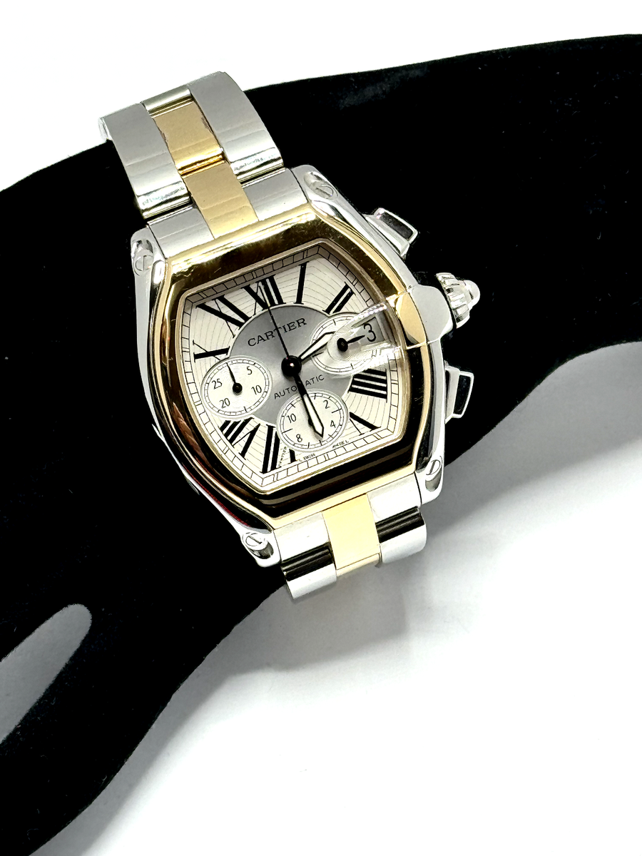 Cartier Roadster XL 2618 W62027Z1 Chronograph Two Tone Automatic
