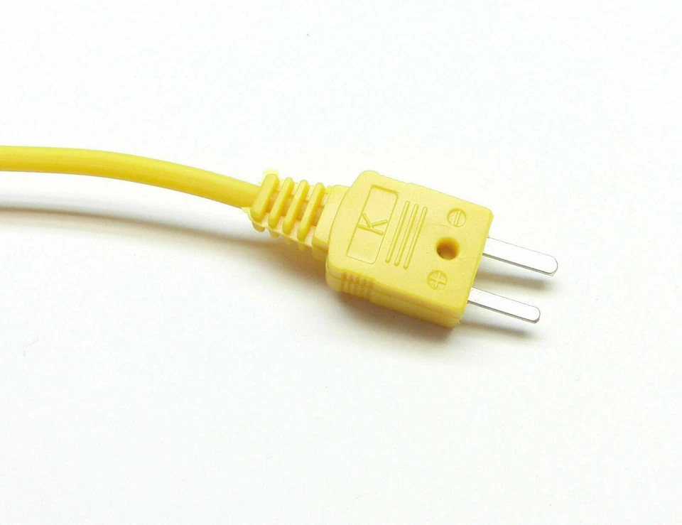 K-Type Thermocouple Probe Digital Thermometer Steel Sensor Spiral Cable  - Изображение 3 из 4