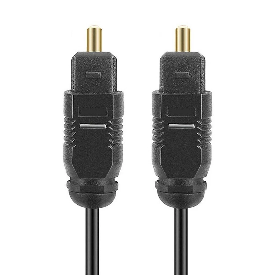 1M Optical TOS Link Cable Digital Audio HQ 4MM Lead GOLD For Soundbar/PS4/TV/Sky - Image 3 of 4