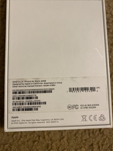 iPhone XR 64GB Box Original Apple Retail Box Only Without Accessories No Phone - 第 3/4 張圖片