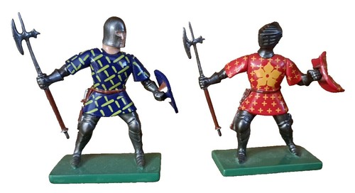 4 Vintage Plastic Medieval Knights & Horse￼ Britains 1992 | eBay