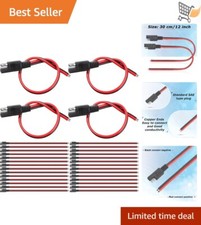 8 PCS 14 AWG Connectors Cable Automotive Power 2 Pin Quick Disconnect