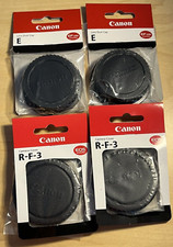 4 Cap Covers for Canon 2 R F-3 and 2 E Dust Cap BRAND NEW  in package