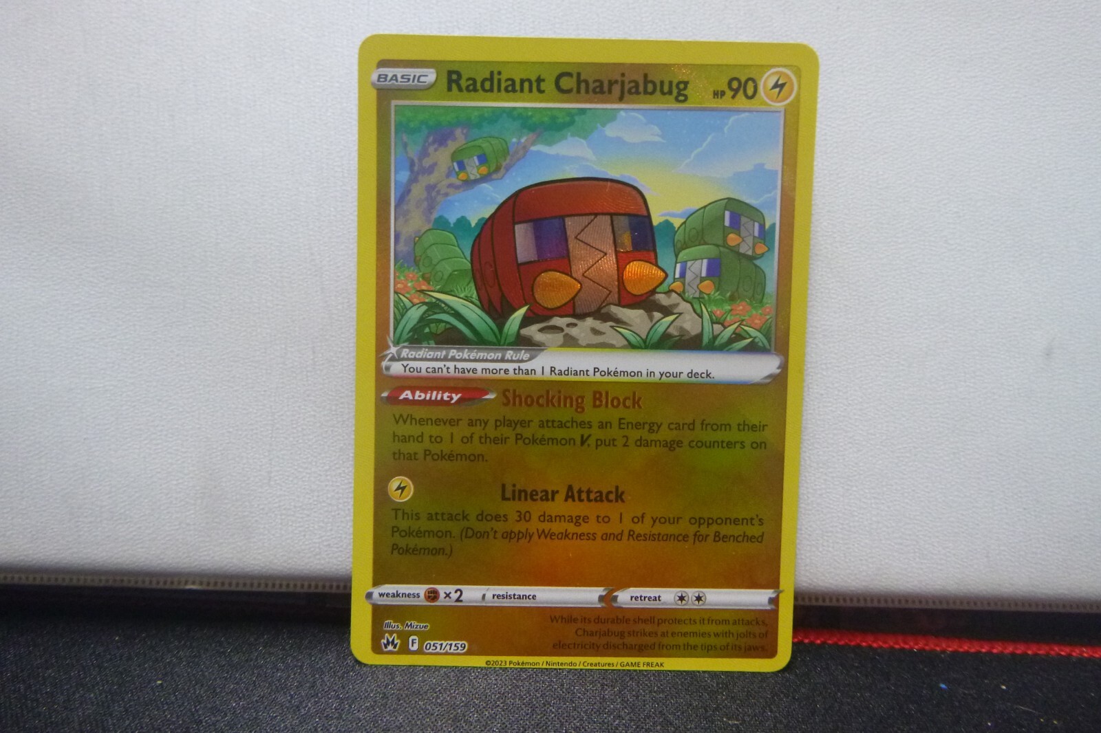Pokemon Card Crown Zenith Radiant Charjabug 51/159