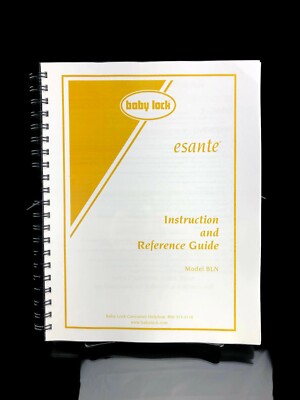 Baby Lock Esante BLN Instructions User Guide Manual COLOR Copy Coil Bound