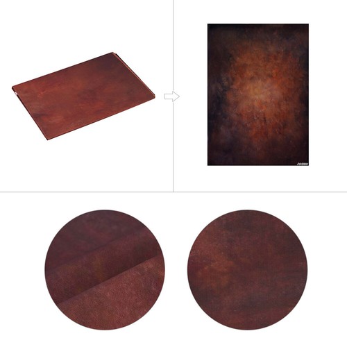 1.5 * 2.1m/5 * 7ft Photography Background Brown Retro Wall Backdrop Q8U6 - Picture 4 of 5