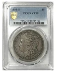 1898-S U.S. Silver Morgan $1 Dollar - PCGS Graded VF30 - Nice Dark Toning