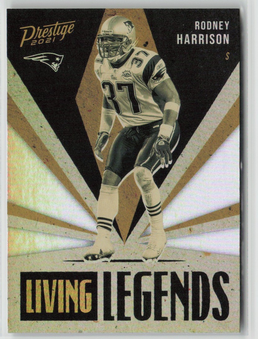2021 Panini Prestige Living Legends Rodney Harrison #LL-1 New England Patriots