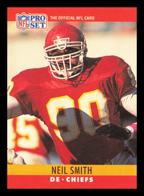 Neil Smith #147 1990 Pro Set Kansas City Chiefs Football