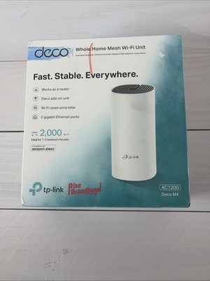 NEW SEALED TP-Link Deco AC1200 Deco M4 Whole Home Mesh Wi-Fi (Single Unit)