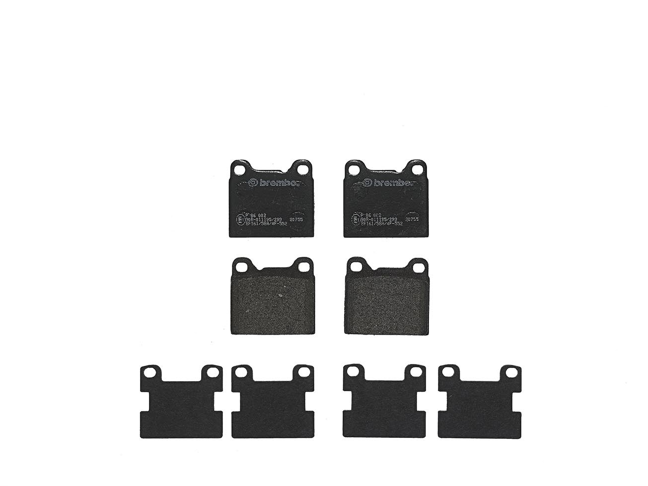 Für BREMBO P 86 002 Brake Pad Set, disc brake P 86 002 Brake pads set rear , fi - Bild 5