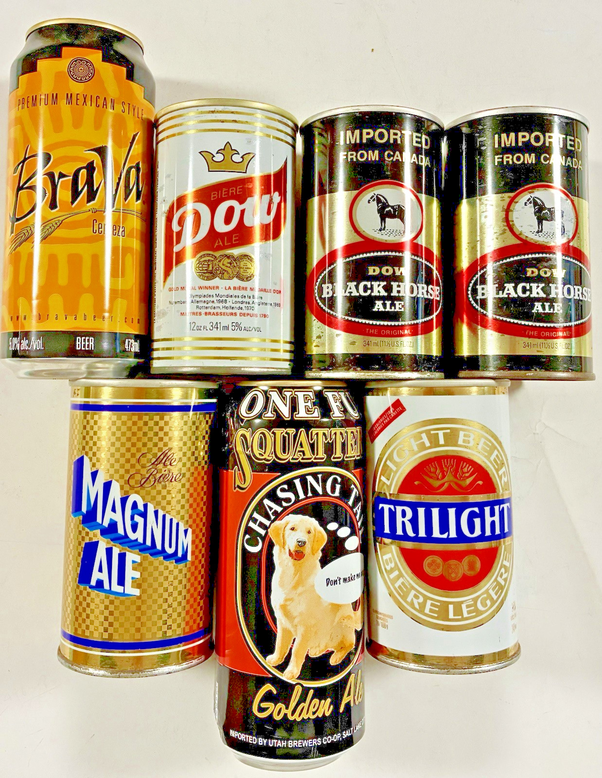 Canada Beer Cans your choice of many different brands empty steel/alum Bott Open