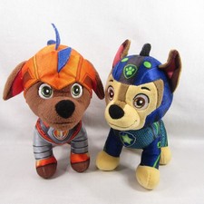 LOTE de Peluche Paw Patrol Mighty Chase Rescue Knight Zuma Spin Master Nickelodeon 9"
