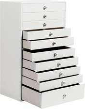 Large Jewelry Box, Jewelry Case with 10 Drawers for Big and Small Jewelry,
